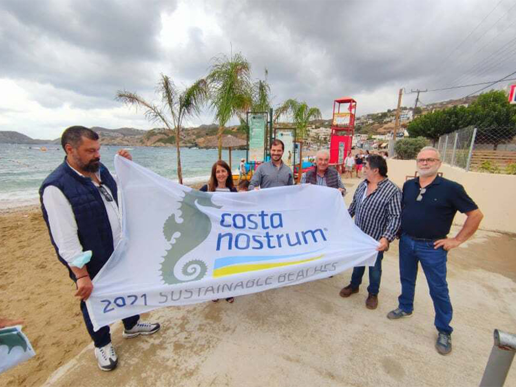 Agia Pelagia beach has officially joined the big Sustainable Family of Costa Nostrum!